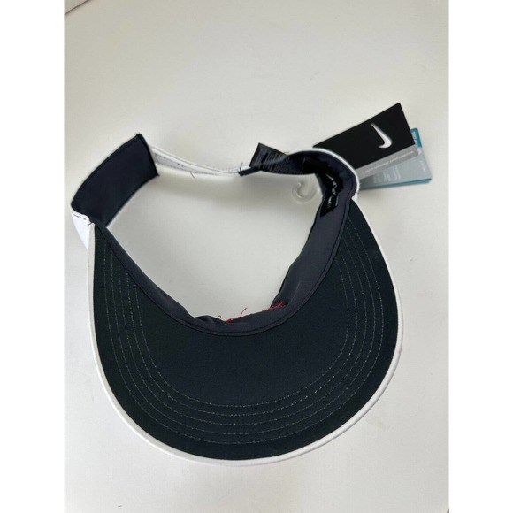 Nike Dri-FIT Swoosh Golf Visor AMC Logo Adjustable White Unisex Hat 429466-100 - Picture 9 of 9